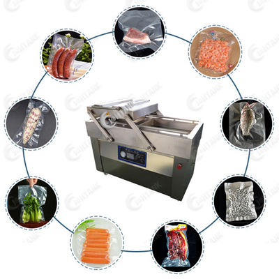 Nahrungsmittelfleisch-Gemüsewurst-Reis-Doppelkammer-Vakuumeichmeister-Werbung
