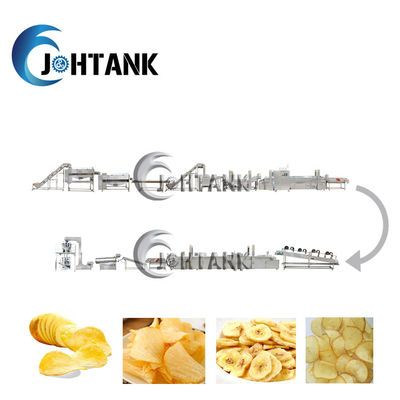 2000kg/h Kartoffel Chips Manufacturing Equipment Fully Automatic