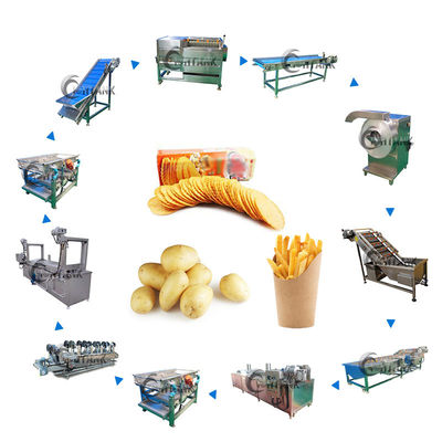 150kg/H elektrische Kartoffel Chips Production Machine