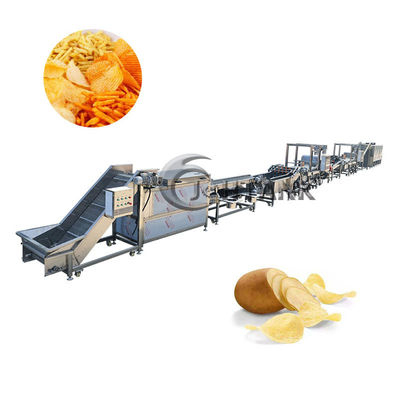Volle automatische Kartoffel Chips Making Machine 500kg/h des Edelstahl-304