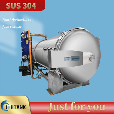Doppelschicht-Wasser-Immersions-Nahrungsmittelsterilisator-Maschine für Tin Can Fish Sterilization