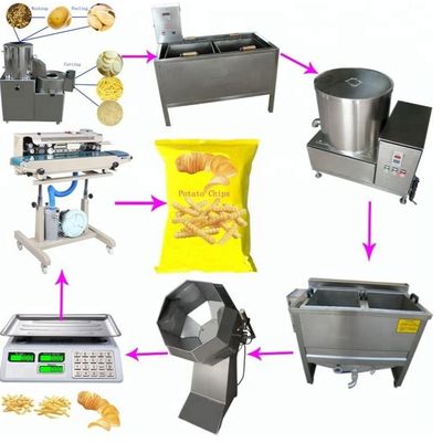 Bananen-Bananen-Kartoffel Chips Manufacturing Machine