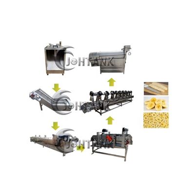 Vollautomatische Pommes-Fritesmaschine 500kg/H des kleinen Maßstabs