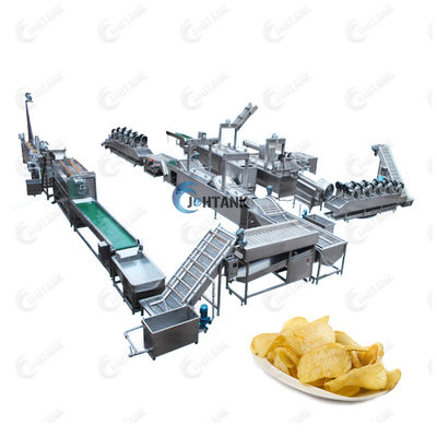 Vollautomatische gefrorene Pommes-Frites SS304, die Maschinen-Kartoffel Chips Production Line machen