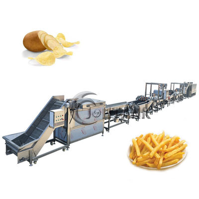 Imbiss-Kartoffel-Chips Frozen French Fries Processing-Linie 500kg/hr