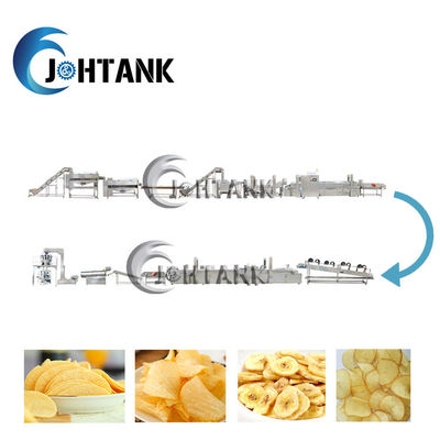 Produktionsmaschine der Pommes-Frites1000kg/h vollautomatisch