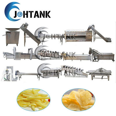 SS304 briet vollautomatische Kartoffel Chips Making Machine Banana Frozen