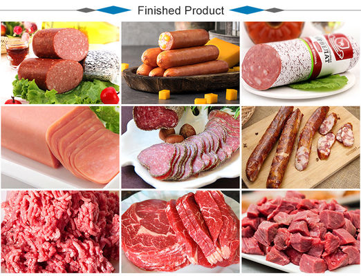Industrieller Ham Sausage Production Line Large Capactiy 500kg/H