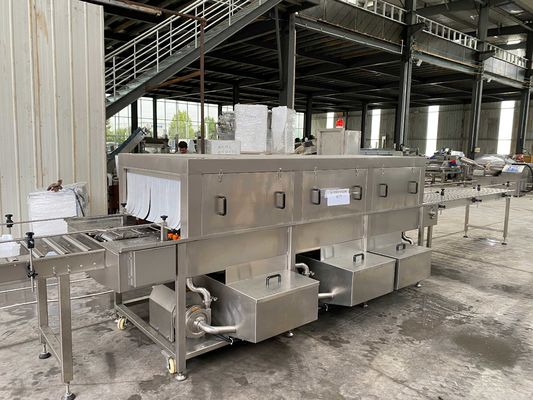 Kommerzielle hohe Spray-Plastikkisten-Waschmaschine