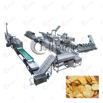 Elektrische Kartoffel Chips Production Line 500kg/h für gefrorene Pommes-Fritesbananen-Chips