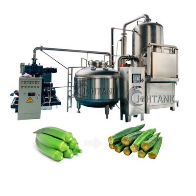 Fischrogen-Frucht-Gemüse-Vakuum Fried Machine des essbaren Eibisches trockenes