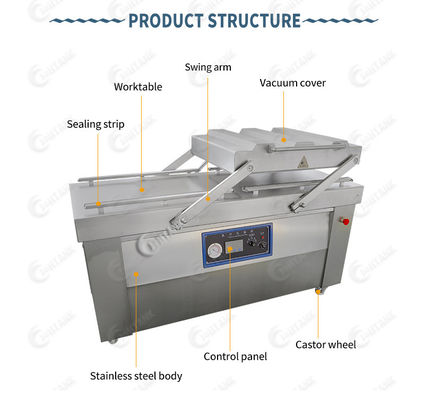 ISO-Fleisch-Kammer-Vakuumverpackungsmaschine 380V 50HZ
