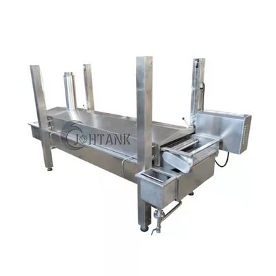 Ununterbrochene bratene Maschine des Edelstahl-304 stieß Nahrungsmittelkalmar Ring Drumstick luft