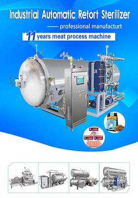Horizontale Nahrungsmittelsterilisator-Maschine, Retorten-Dosenabfüllanlage SUS30408