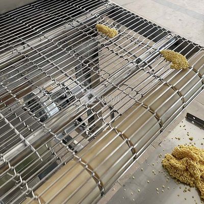Fleischklöschen-Hühnerdoppelter Gurt-ununterbrochene bratene Maschine Sus304 1000kg/H